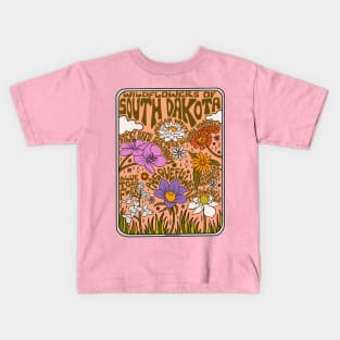 South Dakota Wildflowers Kids T-Shirt